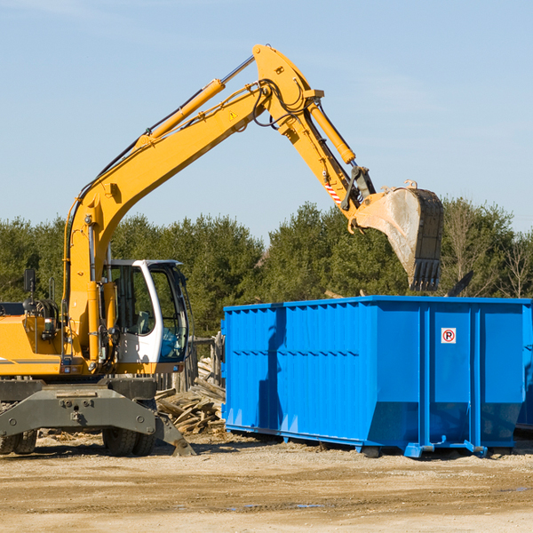 what size residential dumpster rentals are available in Erie Minnesota